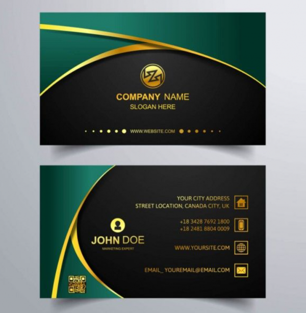 Desain Kartu Nama Dengan Foto Atau Gambar Latar Belakang Yang Elegan